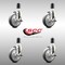 Service Caster 5 Inch 316SS Thermoplastic Rubber Swivel 1-5/8 Inch Stem Caster Set Brake SCC SCC-SS316EX20S514-TPRB-TLB-158-4 - alternate 4